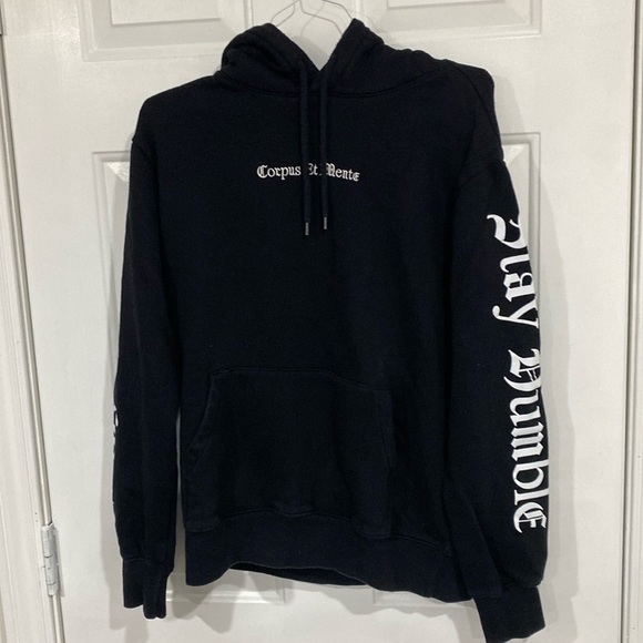 2/$20 Black Hoodie Flame Decal Size M - Picture 1 of 9